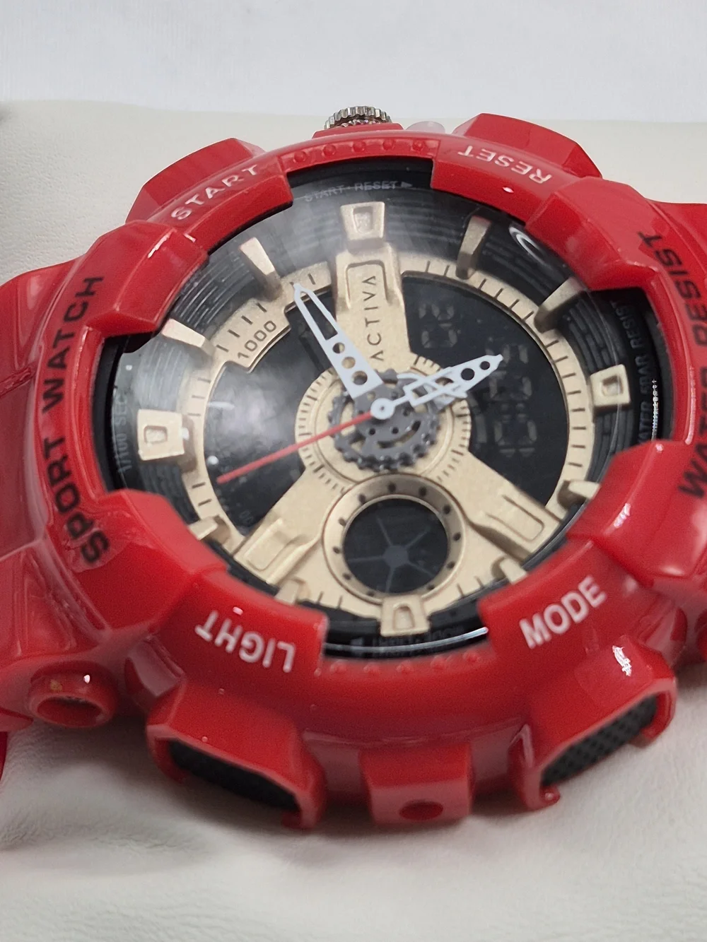 Ativa Men's Red Sport Watch - Bold Analog-Digital Design